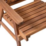 Outsunny Garden Bench Fir – Solid Fir Wood Outdoor Bench for Relaxing Spaces