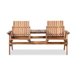 Outsunny Garden Bench Fir – Solid Fir Wood Outdoor Bench for Relaxing Spaces