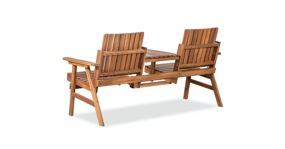 Outsunny Garden Bench Fir – Solid Fir Wood Outdoor Bench for Relaxing Spaces