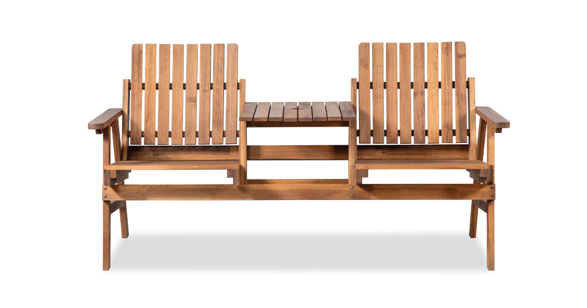 Outsunny Garden Bench Fir – Solid Fir Wood Outdoor Bench for Relaxing Spaces