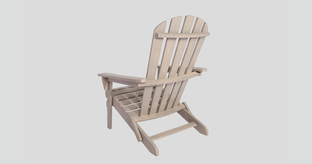 Pazidom Silla Adirondack 2 – Solid Wood Outdoor Chair for Relaxation and Style