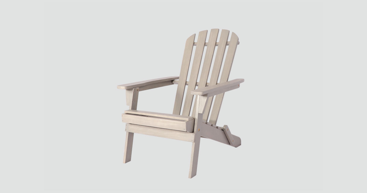 Pazidom Silla Adirondack 2 – Solid Wood Outdoor Chair for Relaxation and Style
