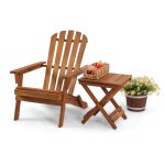 Pazidom Silla Adirondack – Elegant Wooden Outdoor Chair for Timeless Comfort
