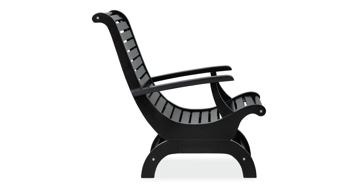 Plurg Adirondack Chair – Solid Wood Outdoor Chair for Classic Comfort and Style