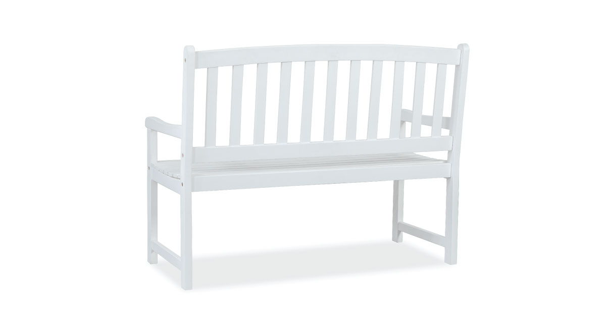 Shine Company Belfort Bench White – Classic Wooden Outdoor Bench for Timeless Elegance 3 Shine Company Belfort Bench White – Classic Wooden Outdoor Bench for Timeless Elegance