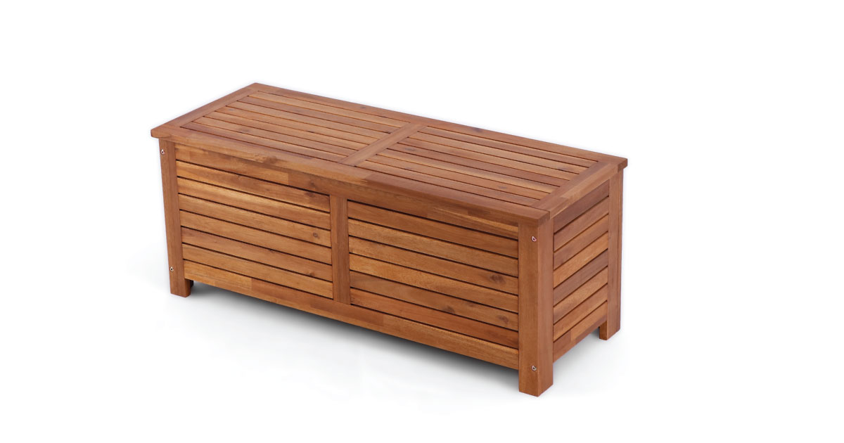 VidaXL Garden Storage Box – Durable Wooden Outdoor Storage Solution