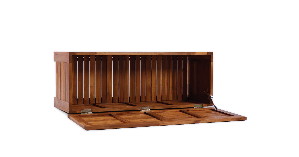 VidaXL Garden Storage Box – Durable Wooden Outdoor Storage Solution