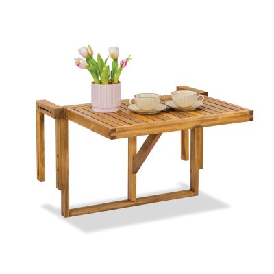 Wuuville Balcony Table – Elegant Wooden Table for Modern Outdoor Spaces