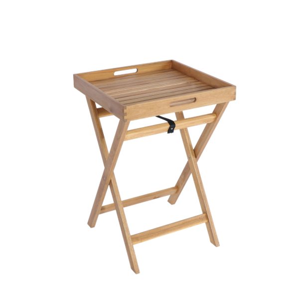 Xupus Acacia Tea Tray Table – Elegant and Functional Wooden Serving Table