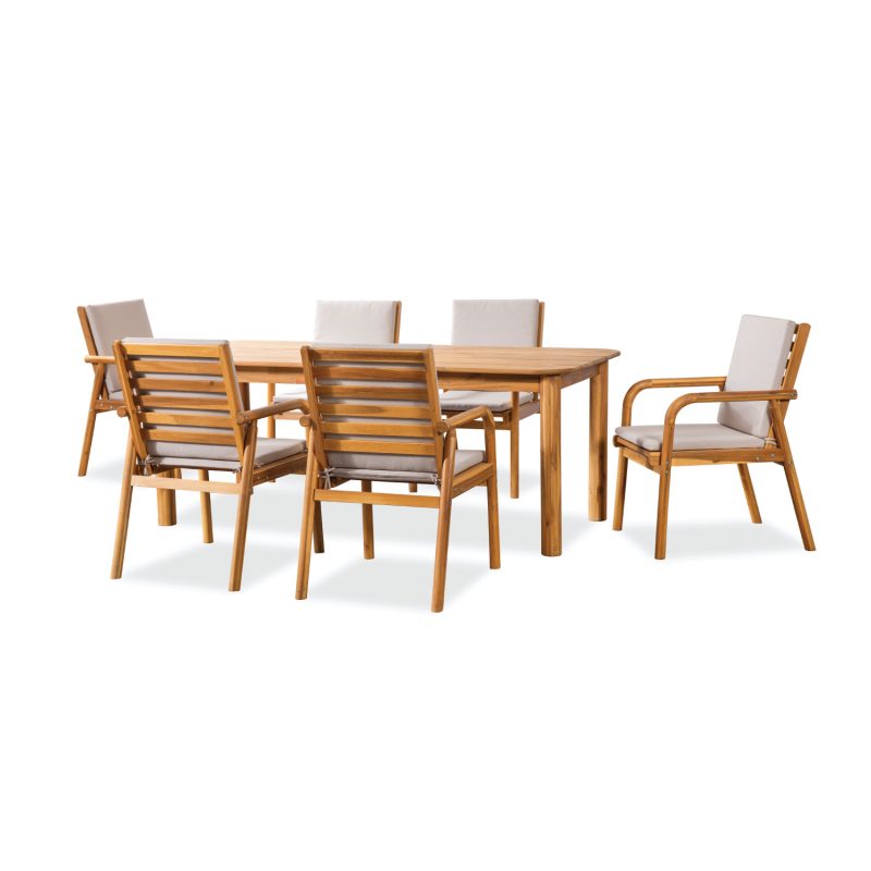 Algrave Outdoor 9-Piece Dining Set – Premium Patio Table & Chairs for Modern Outdoor Living