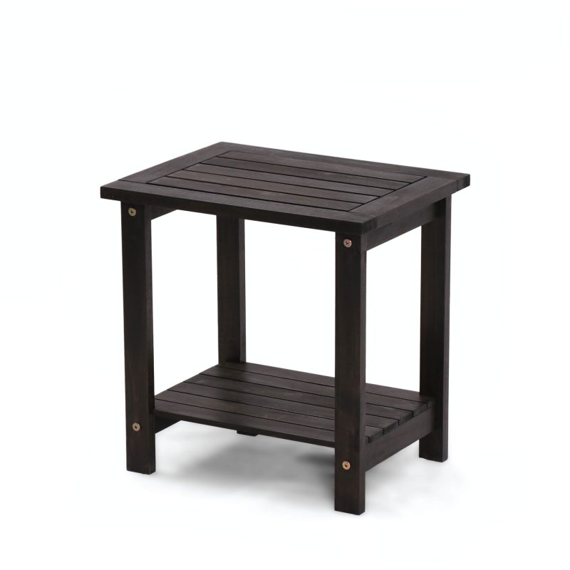 Esarora Side Table – Modern Solid Wood Accent Table for Living Room & Bedroom
