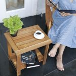 Esarora Side Table – Modern Solid Wood Accent Table for Living Room & Bedroom