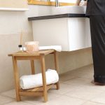 Esarora Side Table – Modern Solid Wood Accent Table for Living Room & Bedroom