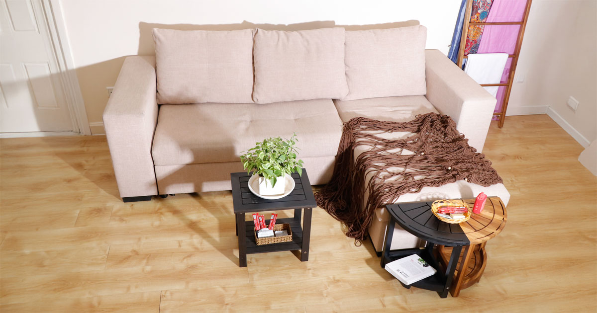 Esarora Side Table – Modern Solid Wood Accent Table for Living Room & Bedroom