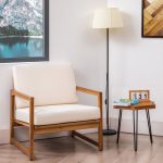 Hexagon Side Table – Modern Geometric Wooden Accent Table for Living Room & Patio