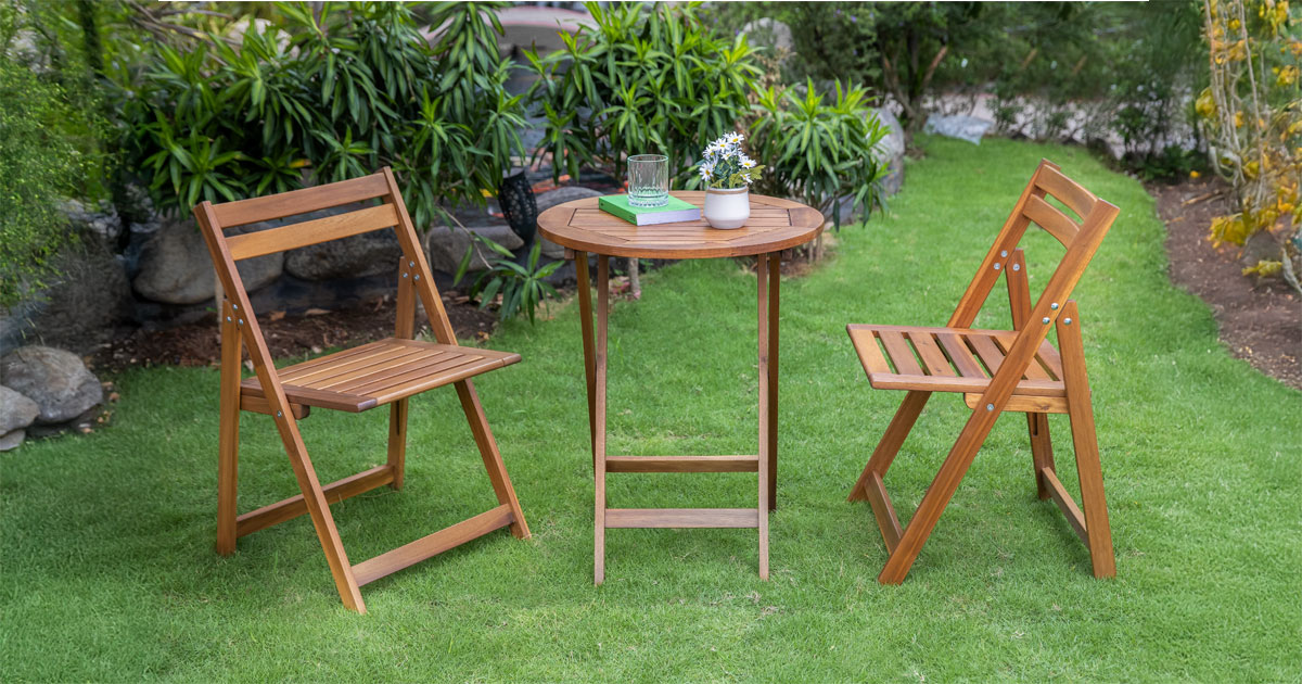 Naro Bistro Set – Modern Outdoor Bistro Set for Balconies, Patios & Small Spaces 1 Naro Bistro Set – Modern Outdoor Bistro Set for Balconies, Patios & Small Spaces