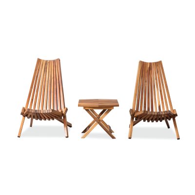 Riland Bistro Set – Modern Outdoor Bistro Set for Balconies, Patios & Small Spaces