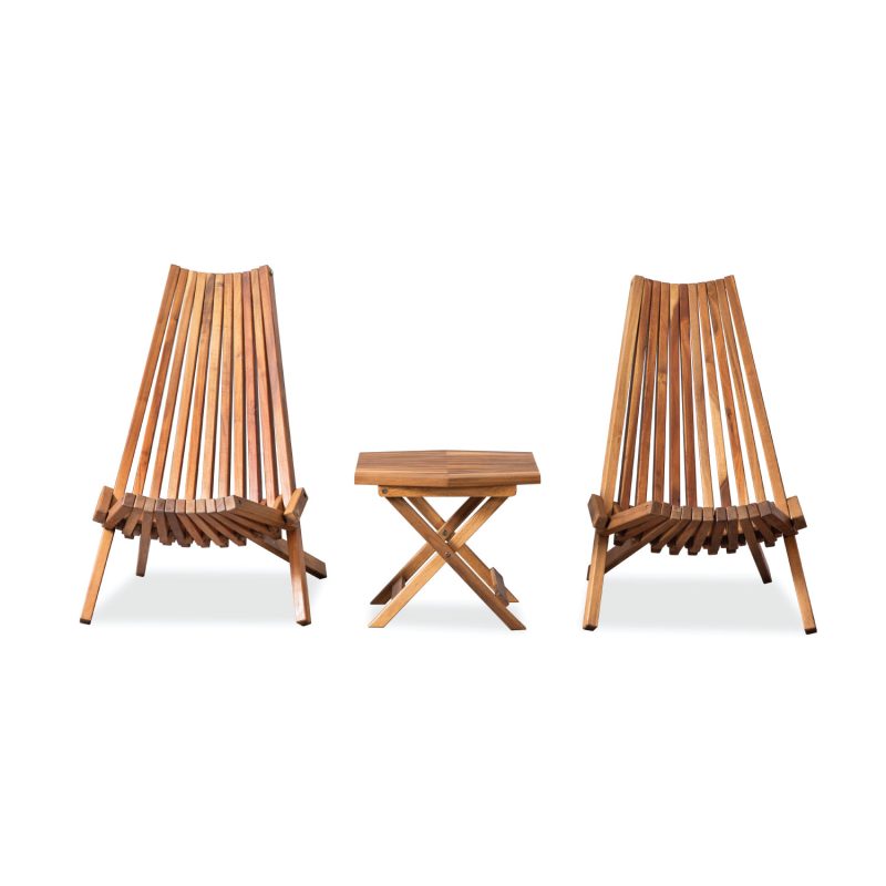 Riland Bistro Set – Modern Outdoor Bistro Set for Balconies, Patios & Small Spaces