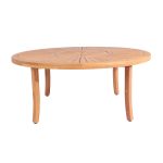 Royal Acacia Round Sunshine Dining Table – Elegant Solid Wood Table for Outdoor & Indoor Dining