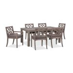 Weather Grey Lillian 7-Piece Outdoor Dining Set – Stylish & Durable Patio Dining Furniture