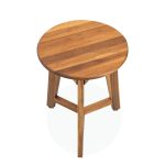 Worith Side Table – Elegant Solid Wood Accent Table for Living Room & Bedroom
